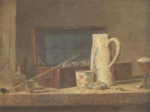 Jean Baptiste Simeon Chardin Smoking Kit with a Drinking Pot (mk05) Norge oil painting art